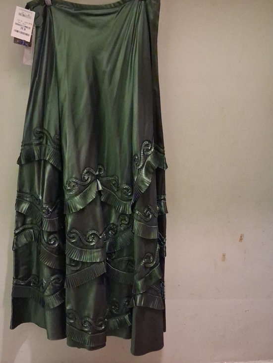 Rickie Freeman for Teri Jon Dresses & Skirts - Rickie Freeman for Teri Jon Olive Green Tiered Maxi Skirt